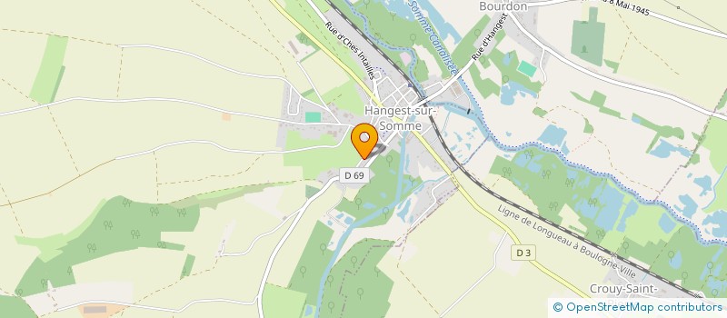 localisation de l'entreprise SCI HMS  HANGEST-SUR-SOMME