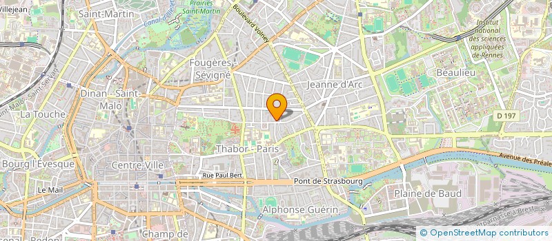 localisation de l'entreprise SCI HMSB  RENNES