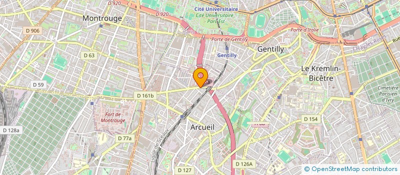 localisation de l'entreprise SCI HMV  ARCUEIL