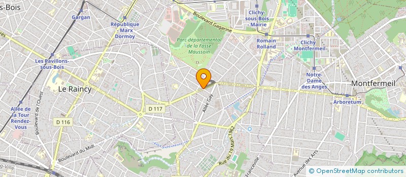 localisation de l'entreprise SCI HMYYM à GAGNY