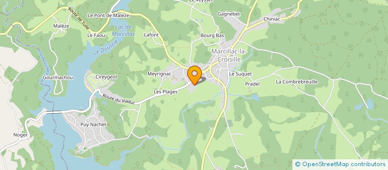 localisation de l'entreprise SCI HN à MARCILLAC-LA-CROISILLE