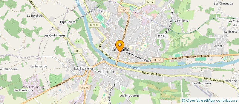 localisation de l'entreprise SCI HNATIUK-DESALASE à LE BLANC