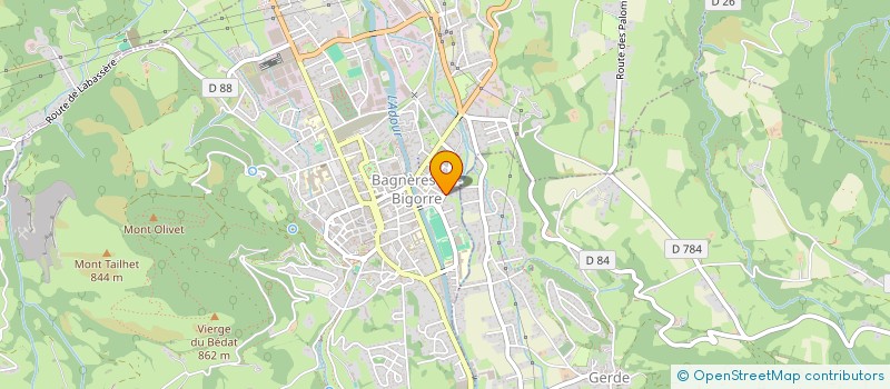 localisation de l'entreprise SCI HNGB  BAGNERES-DE-BIGORRE