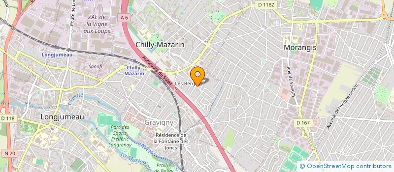 localisation de l'entreprise SCI HNGM à CHILLY-MAZARIN