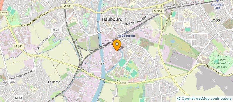 localisation de l'entreprise SCI HNMZ  HAUBOURDIN