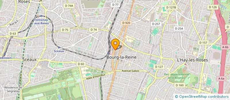 localisation de l'entreprise SCI HNR IMMOBILIER à BOURG-LA-REINE