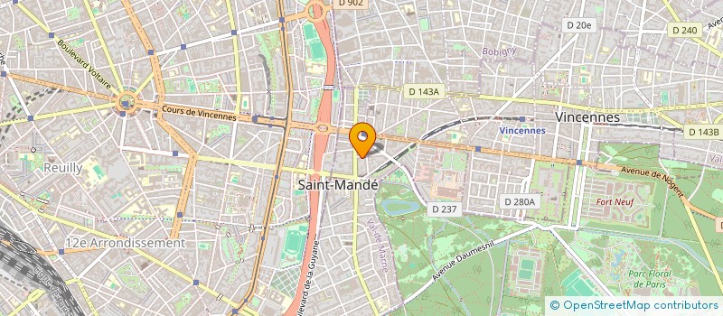 localisation de l'entreprise SCI HO MA PA  SAINT-MANDE