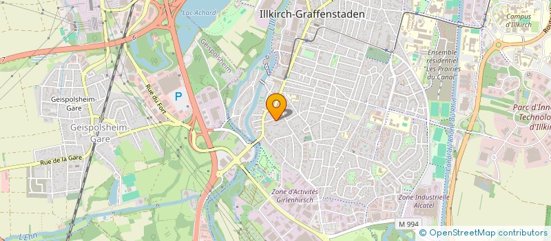 localisation de l'entreprise SCI HO17  ILLKIRCH-GRAFFENSTADEN