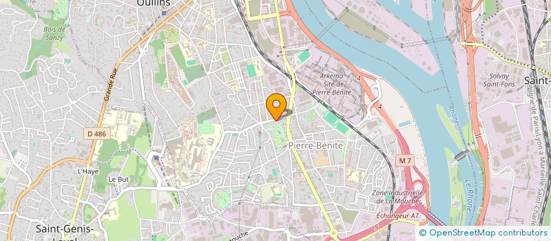 localisation de l'entreprise SCI HO2J IMMOBILIER  OULLINS-PIERRE-BENITE