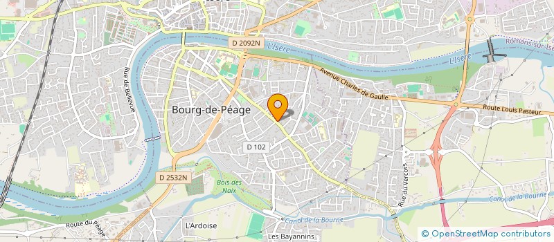 localisation de l'entreprise SCI HOA -THAO-HIEU  BOURG-DE-PEAGE