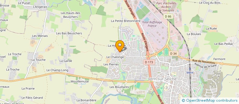 localisation de l'entreprise SCI HOAL-VAT  VERN-SUR-SEICHE