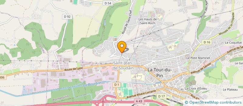 localisation de l'entreprise SCI HOB  SAINT-JEAN-DE-SOUDAIN