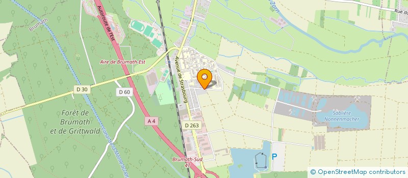 localisation de l'entreprise SCI HOBBY 176  BRUMATH