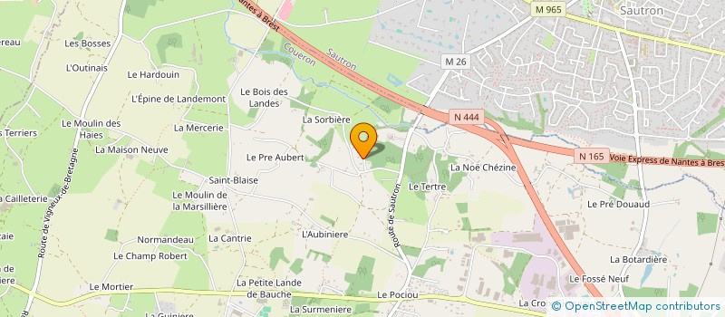 localisation de l'entreprise SCI HOBBY  COUERON