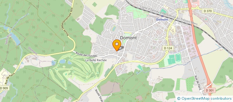 localisation de l'entreprise SCI HOC  DOMONT