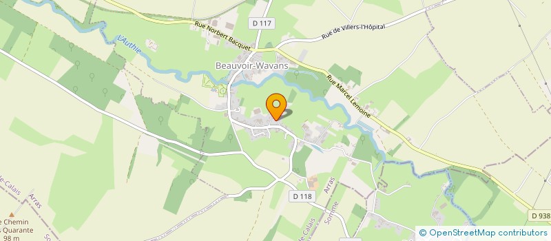 localisation de l'entreprise SCI HOC INVEST  BEAUVOIR-WAVANS