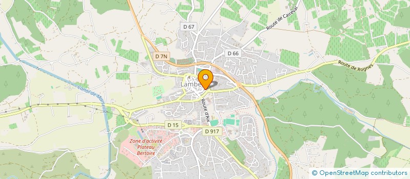 localisation de l'entreprise SCI HOCHE  LAMBESC