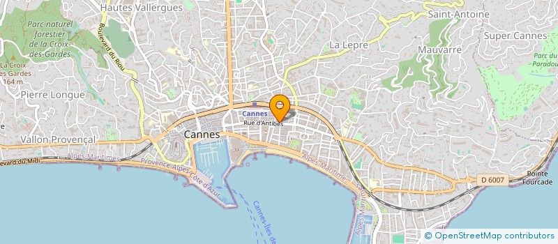 localisation de l'entreprise SCI HOCHE à CANNES