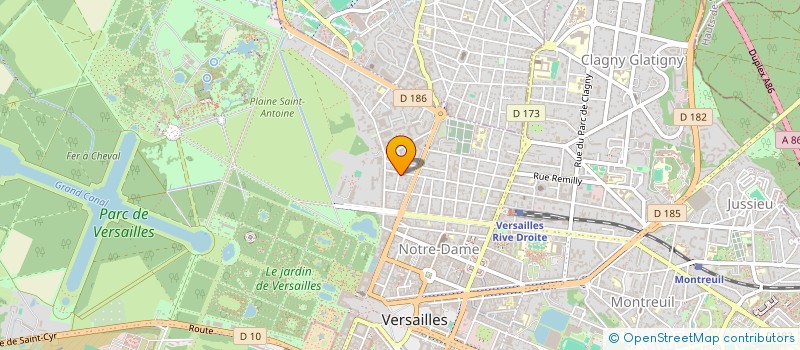 localisation de l'entreprise SCI HOCHE à VERSAILLES