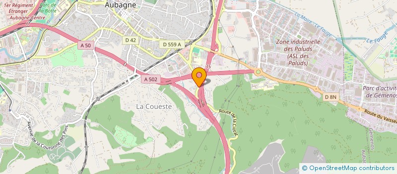 localisation de l'entreprise SCI HOCHE à AUBAGNE