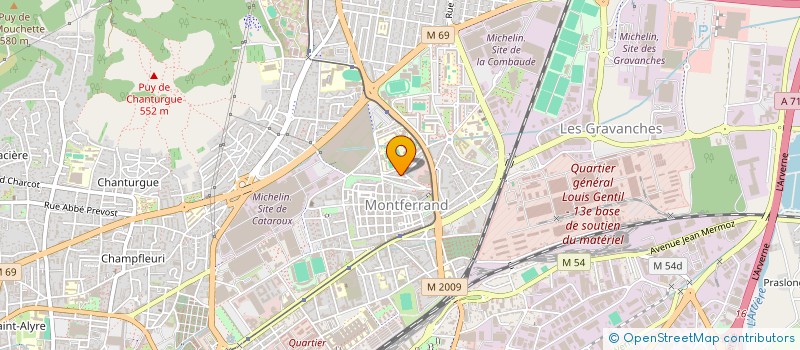 localisation de l'entreprise SCI HOCHE  CLERMONT-FERRAND