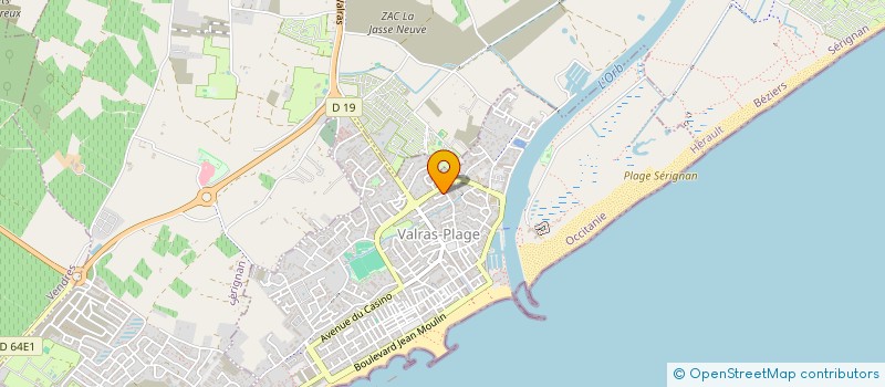 localisation de l'entreprise SCI HOCHEREAU  VALRAS-PLAGE