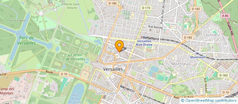 localisation de l'entreprise SCI HOCHLEX à VERSAILLES