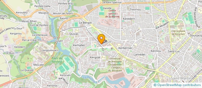 localisation de l'entreprise SCI HOCIRENA  BREST