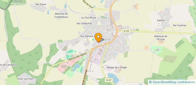 localisation de l'entreprise SCI HOCODOCA à HERBIGNAC