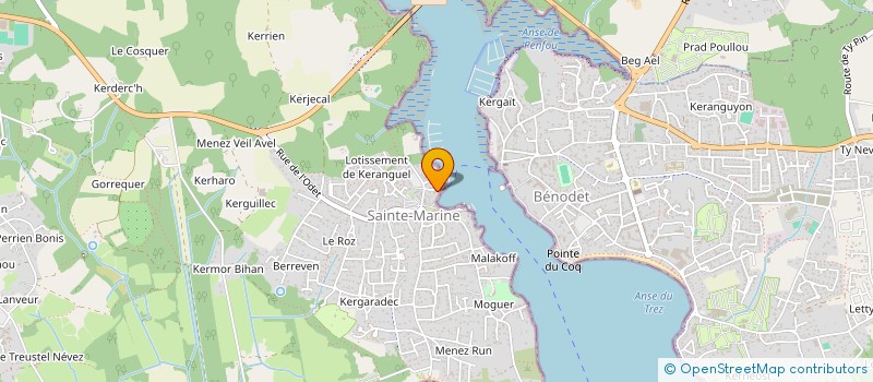 localisation de l'entreprise SCI HODA  QUIMPER