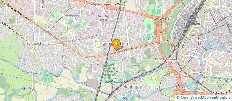 localisation de l'entreprise SCI HOENHEIM LES FLAMANTS à STRASBOURG