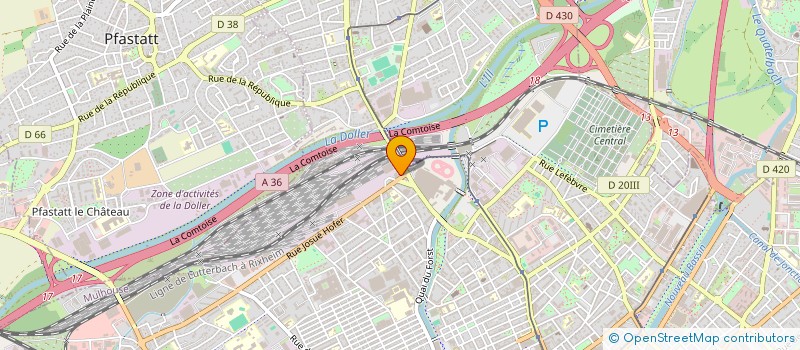 localisation de l'entreprise SCI HOFER  MULHOUSE