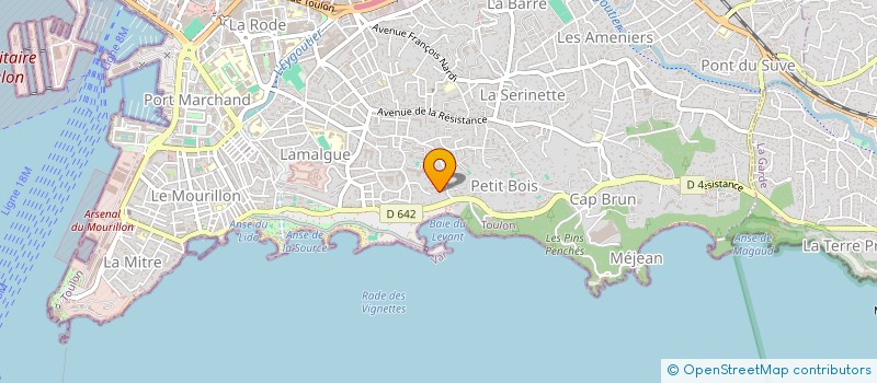 localisation de l'entreprise SCI HOFMANN  TOULON