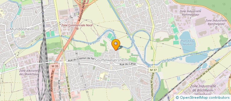 localisation de l'entreprise SCI HOFSTAETT  SOUFFELWEYERSHEIM