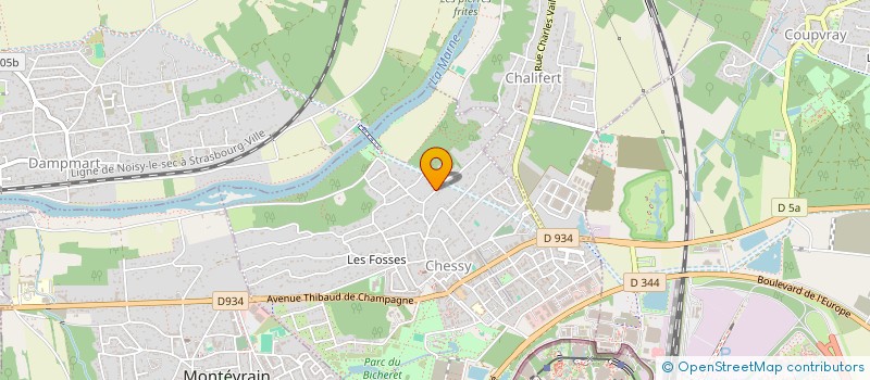 localisation de l'entreprise SCI HOGEA  CHESSY