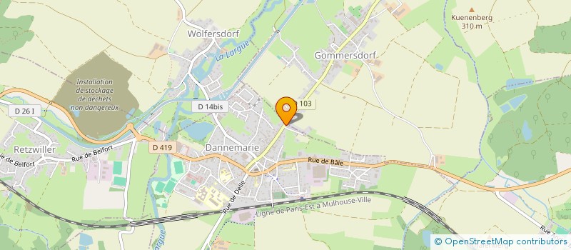 localisation de l'entreprise SCI HOHBOURG  DANNEMARIE