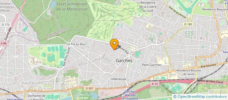 localisation de l'entreprise SCI HOI-AN à GARCHES