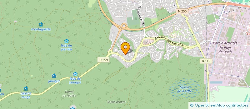 localisation de l'entreprise SCI HOLA à LA TESTE DE BUCH