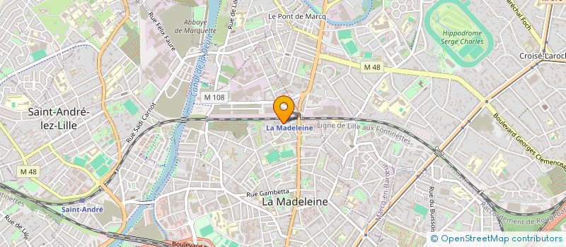 localisation de l'entreprise SCI HOLCHAMP à LA MADELEINE