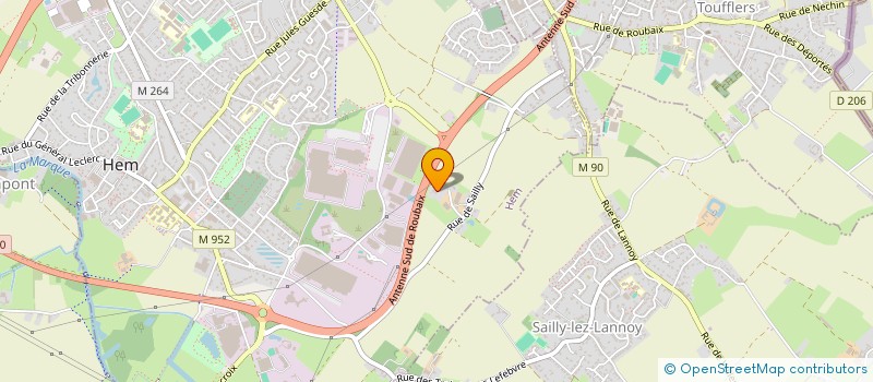 localisation de l'entreprise SCI HOLDEN 10  HEM