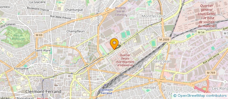 localisation de l'entreprise SCI HOLDING BEAUCHAN  CLERMONT-FERRAND