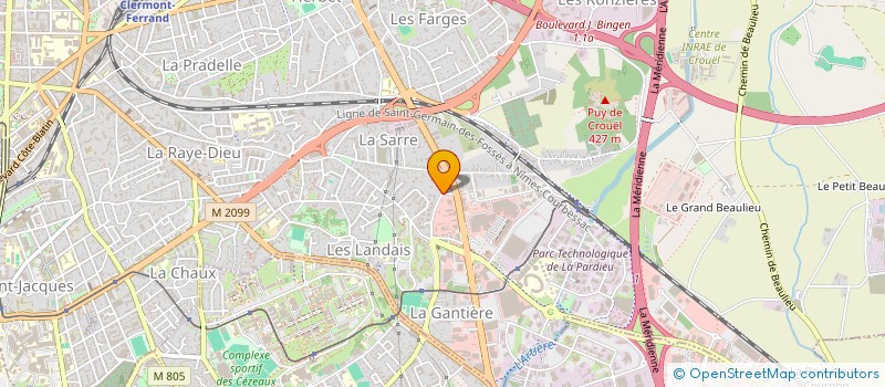 localisation de l'entreprise SCI HOLDING KPDP  CLERMONT-FERRAND