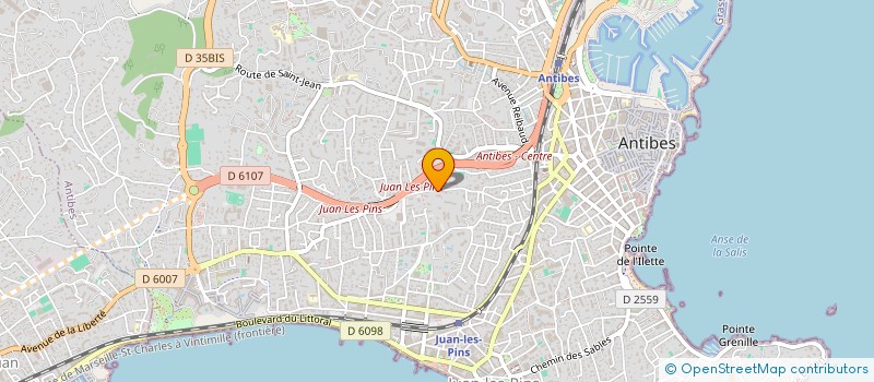 localisation de l'entreprise SCI HOLE IN ONE à ANTIBES