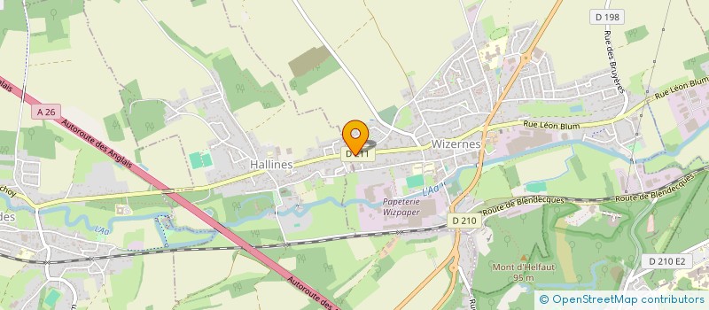 localisation de l'entreprise SCI HOLLAND SYLVIE IMMOBILIER  HALLINES