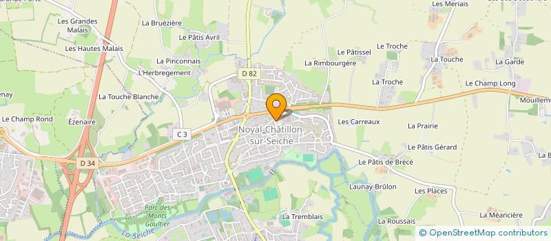 localisation de l'entreprise SCI HOLLY  NOYAL-CHATILLON-SUR-SEICHE