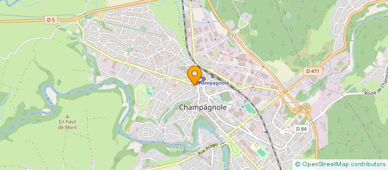 localisation de l'entreprise SCI HOLLY  CHAMPAGNOLE