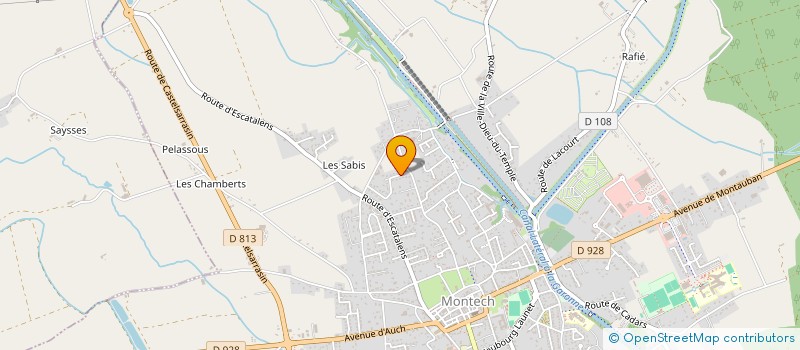 localisation de l'entreprise SCI HOLLYSAND  MONTECH