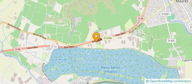 localisation de l'entreprise SCI HOLLYWOOD à LA LONDE-LES-MAURES