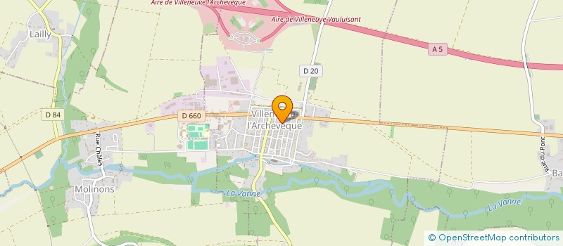 localisation de l'entreprise SCI HOLSHOT  VILLENEUVE-L'ARCHEVEQUE