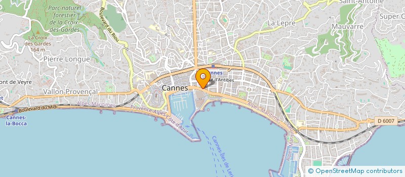 localisation de l'entreprise SCI HOLSIM à CANNES
